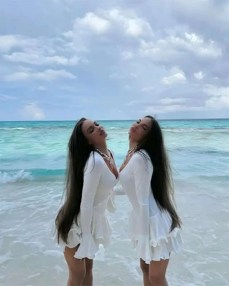 שמלת מיני צוואר נשים- עופרי